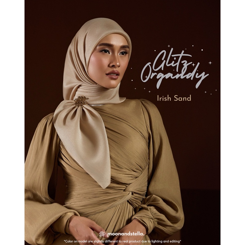 GLITZ ORGANDY – IRISH SAND