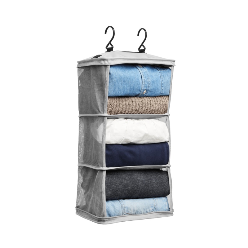Packable Hanging Closet Grey