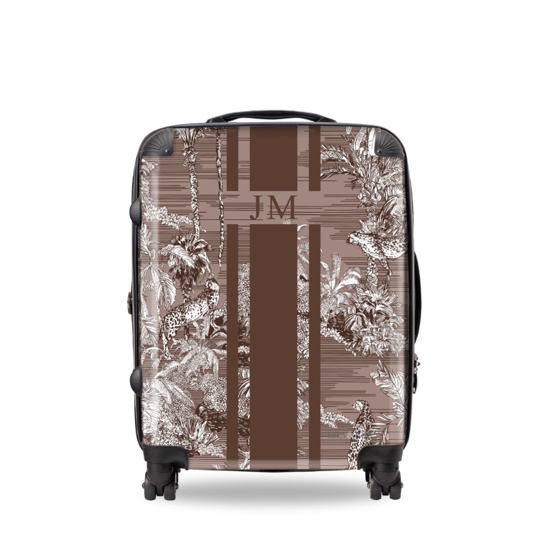 Tropical Print Hardshell Luggage – Cocoa