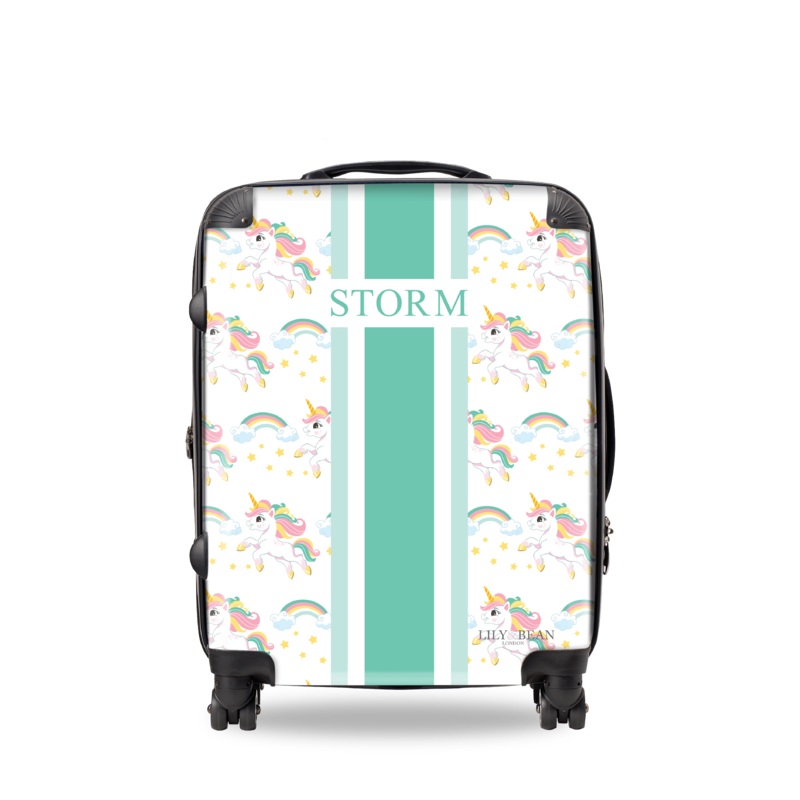 Unicorn Hardshell Luggage – Aqua