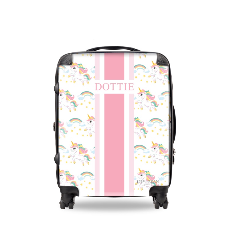 Unicorn Hardshell Luggage – Pink