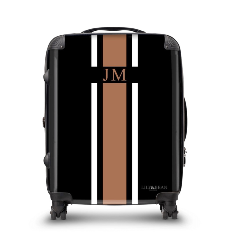 Hardshell Luggage – Black & Tan