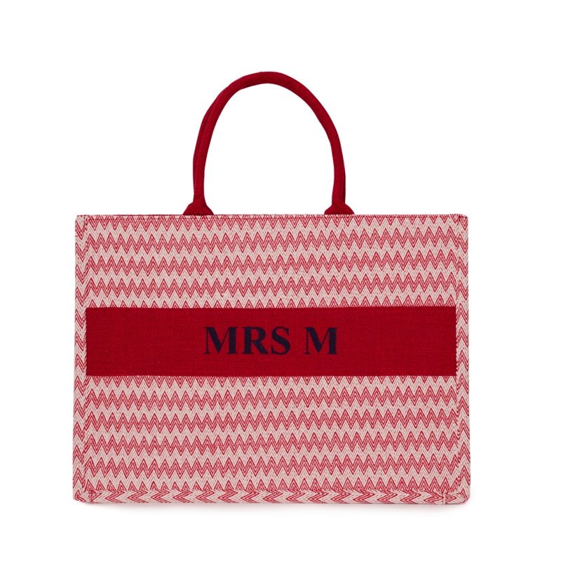 Ziggy Canvas Tote – Red