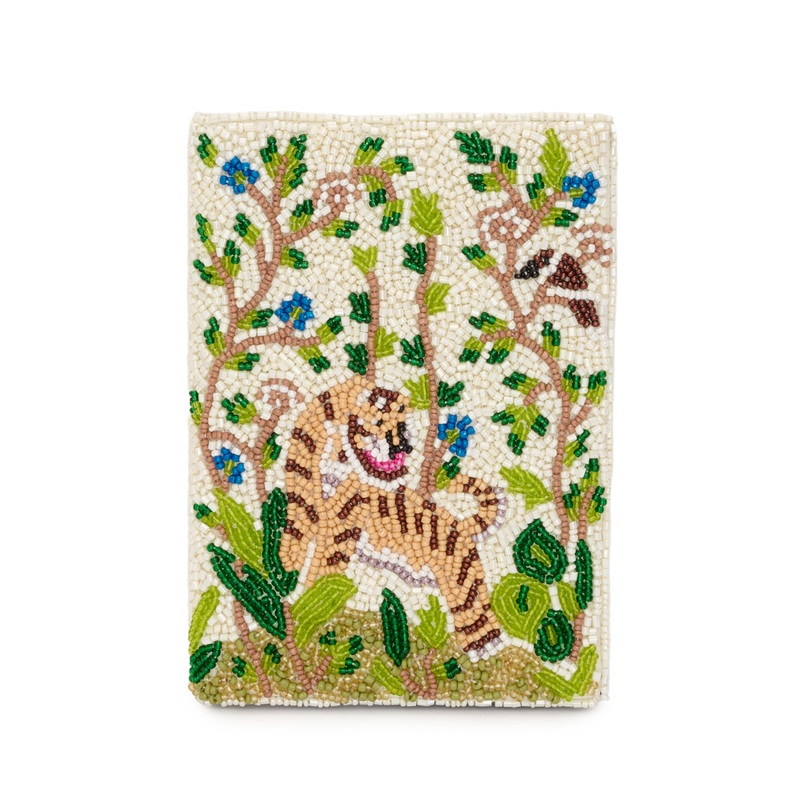 Beaded Passport Cover – Rainforest