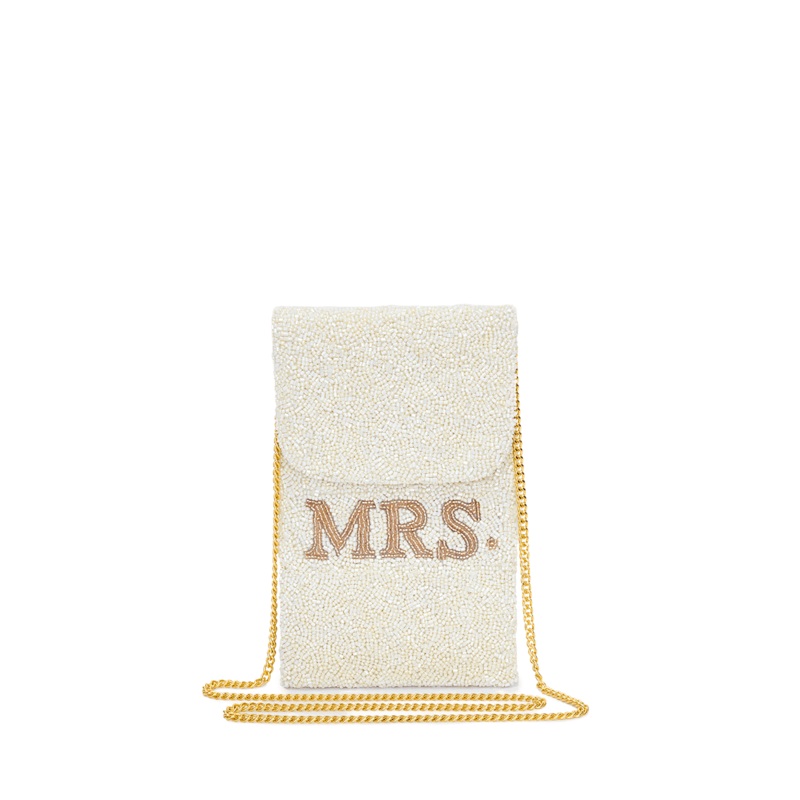 ‘Mrs’ Sequined Phone Pouch