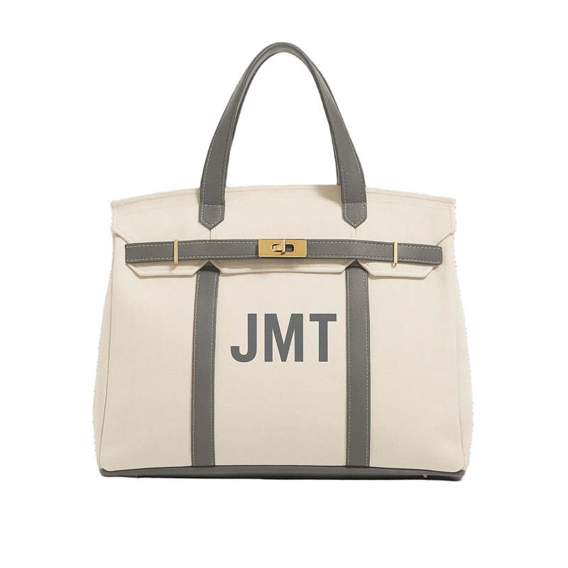 The Not Hettie Bag Grey Canvas