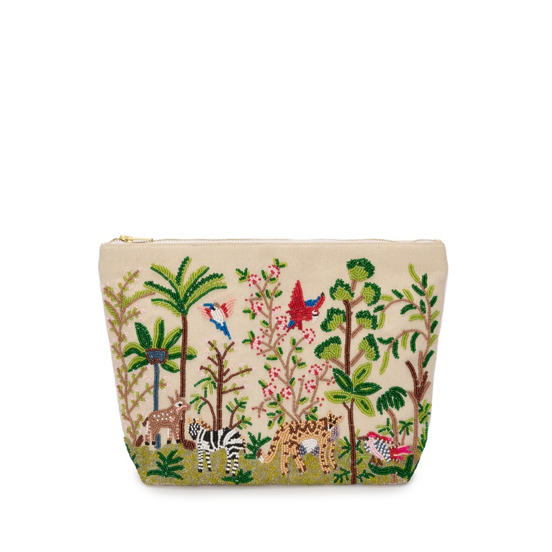The Serengeti Beaded Cosmetic Bag