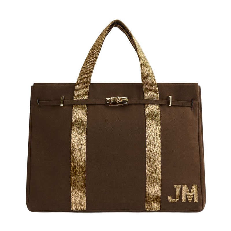 The Beaded Boat Bag – Chocolate