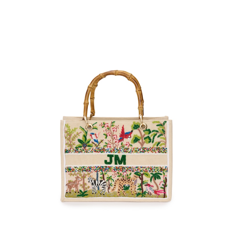 The Juliana Mini Beaded Tote – Serengeti