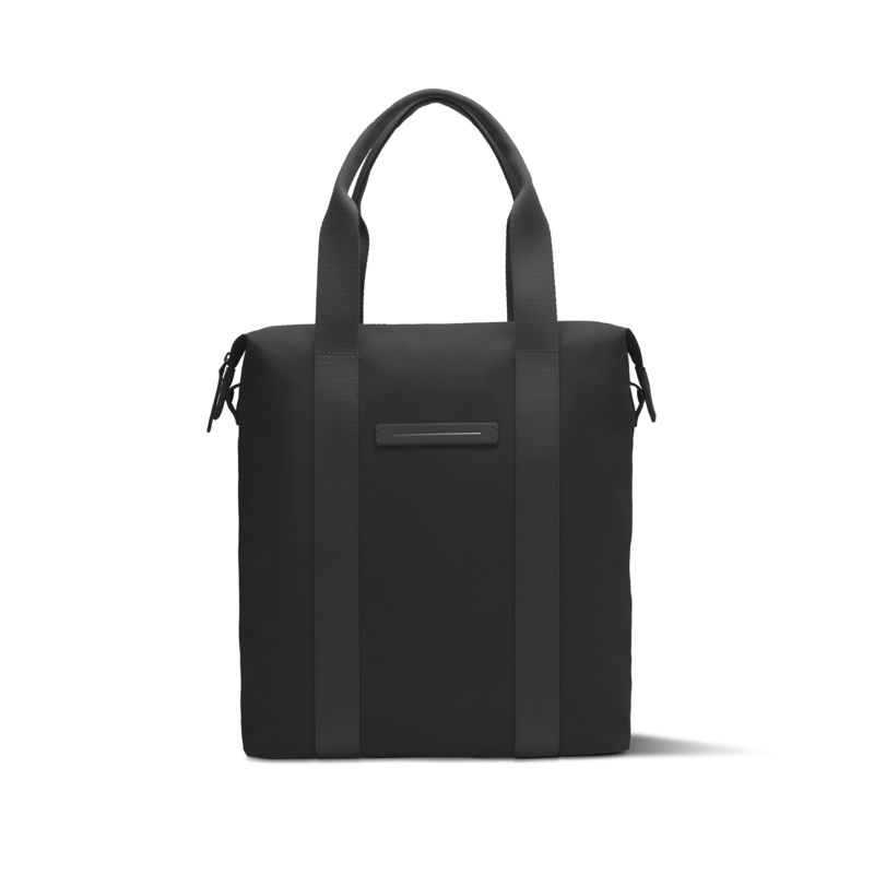 SoFo Vertical Tote / All Black / Waxed Canvas