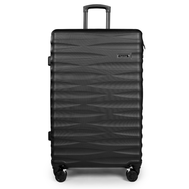 Shadow-Style ABS Luggage  Durable & Stylish Travel Companion 30 black