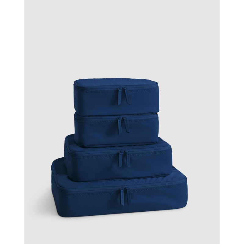4 Pc Packing Cube Set – Marine Blue