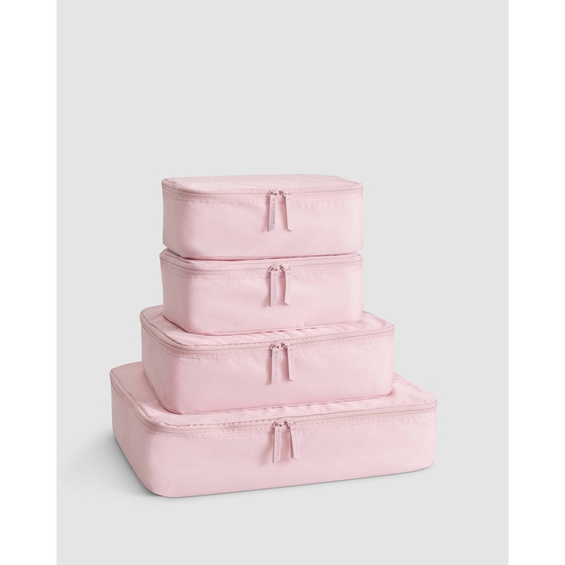 4 Pc Packing Cube Set – Peony Pink