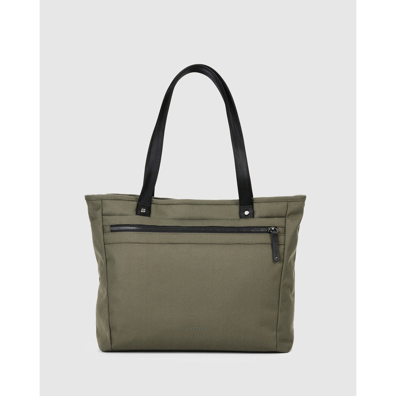 Essential Metro Work Tote Bag – Olivine Green