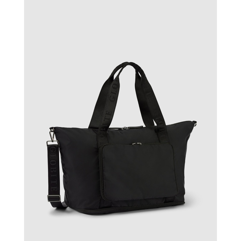 Ellis Foldable Tote Bag – Jet Black