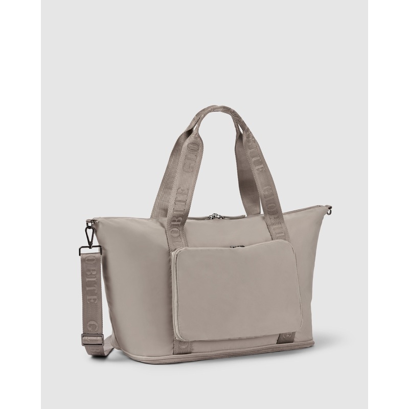 Ellis Foldable Tote Bag – Oyster Beige