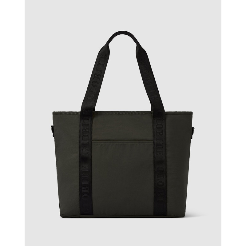 Thea Nylon Tote Bag – Olive Green