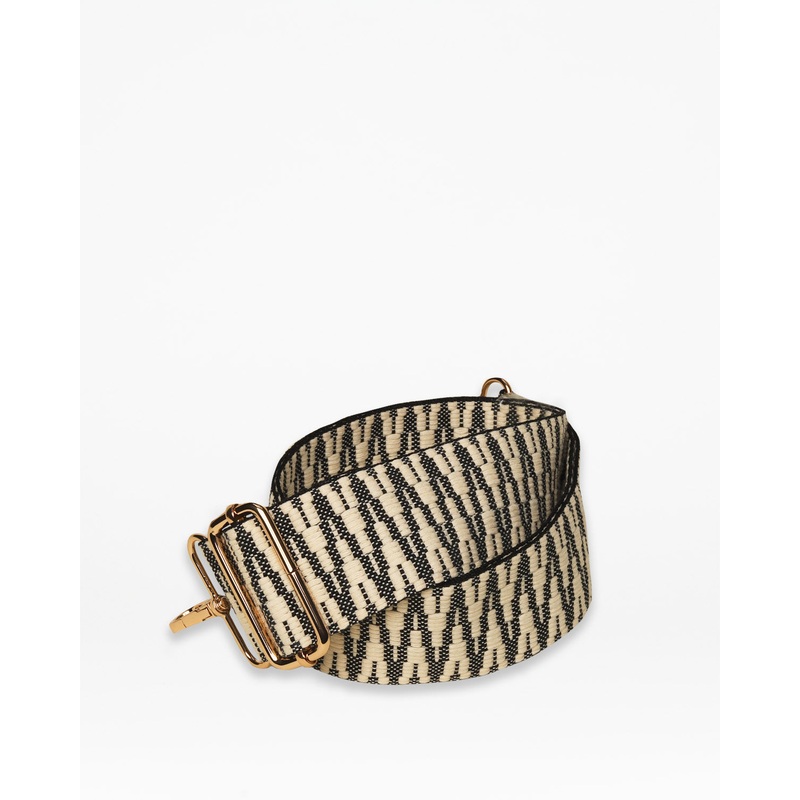Black & White Zig Zag Bag Strap