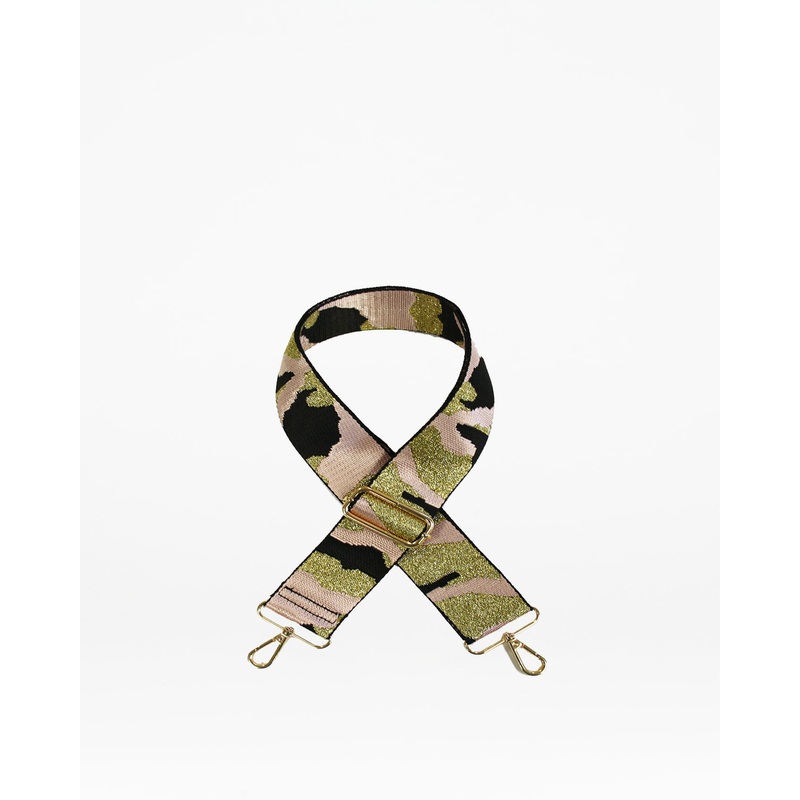 Pink and Gold Camo Bag Strap