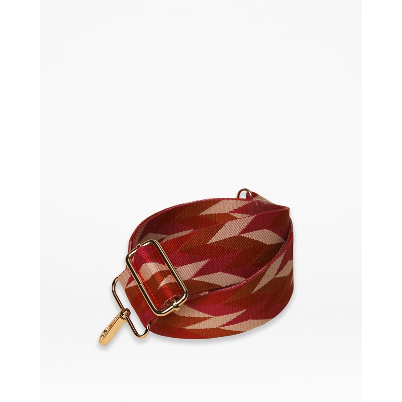Red, Orange, White Arrow Bag Strap