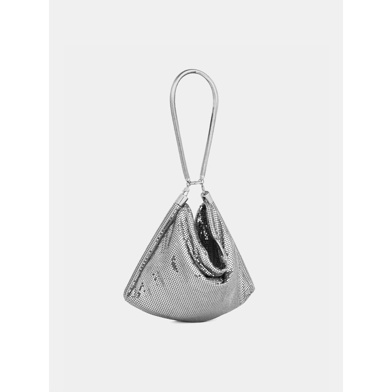 Silver chainmail pocket bag