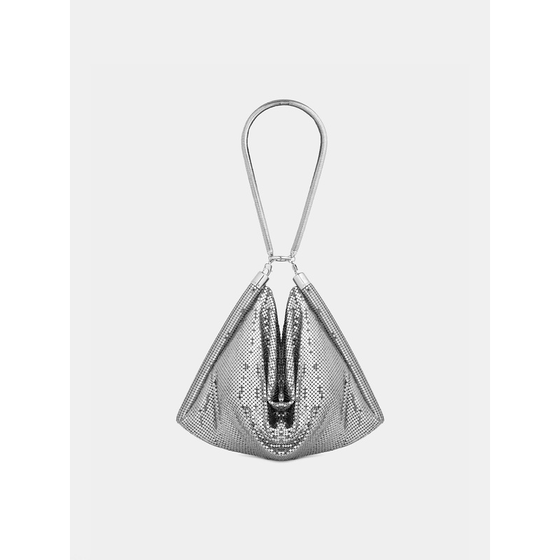 Silver chainmail pocket bag