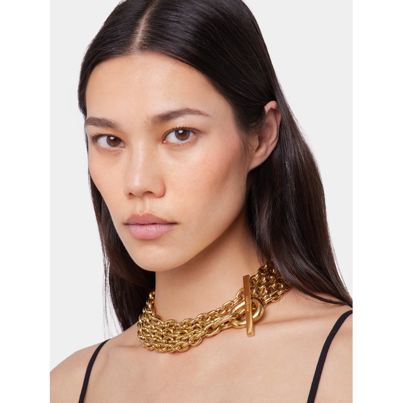 Gold XS link necklace