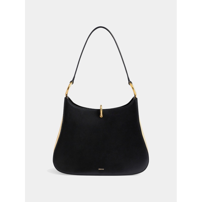 Large ring leather bag