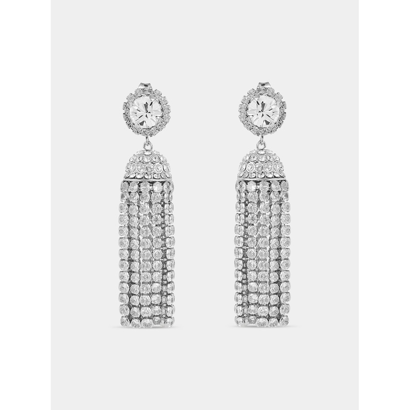 Crystal tassel earrings