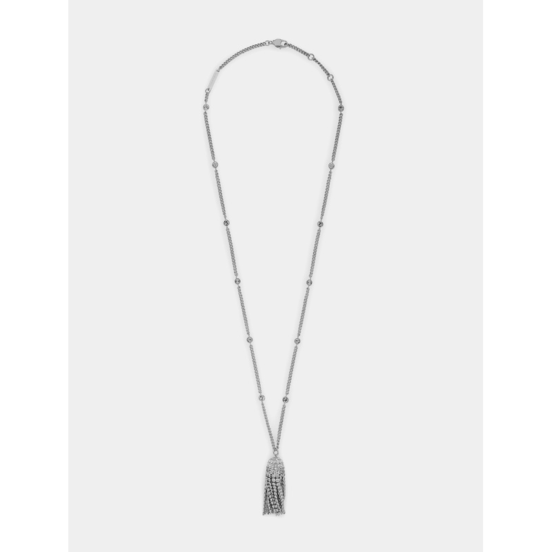 Crystal tassel necklace