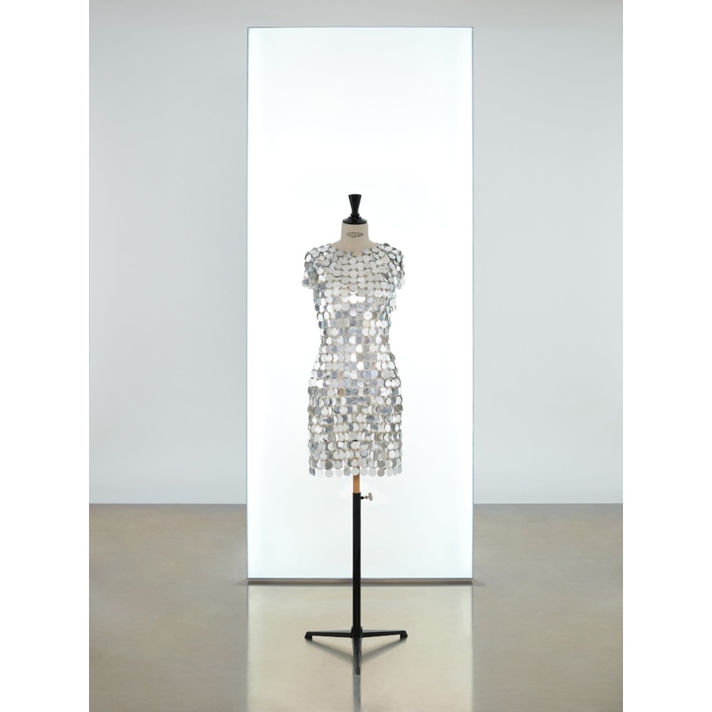 Mid-length sparkle discs iconic dress