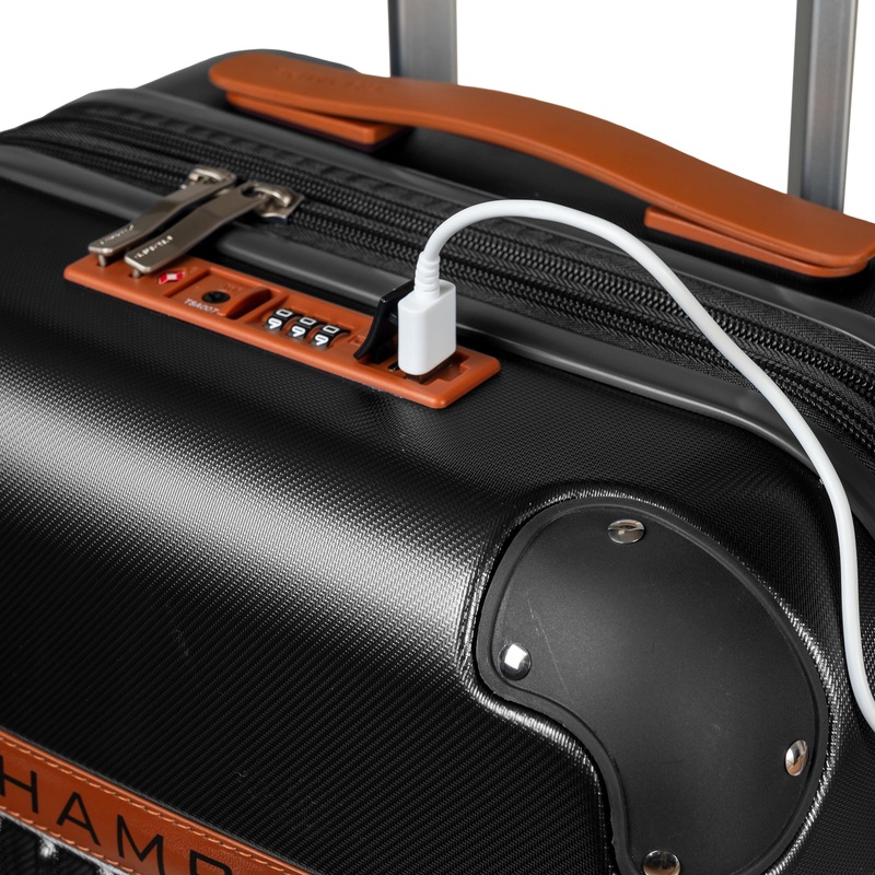 Vintage / 2-Piece Luggage Set Black