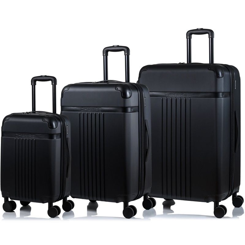 Vintage Black / 3-Piece Luggage Set Black