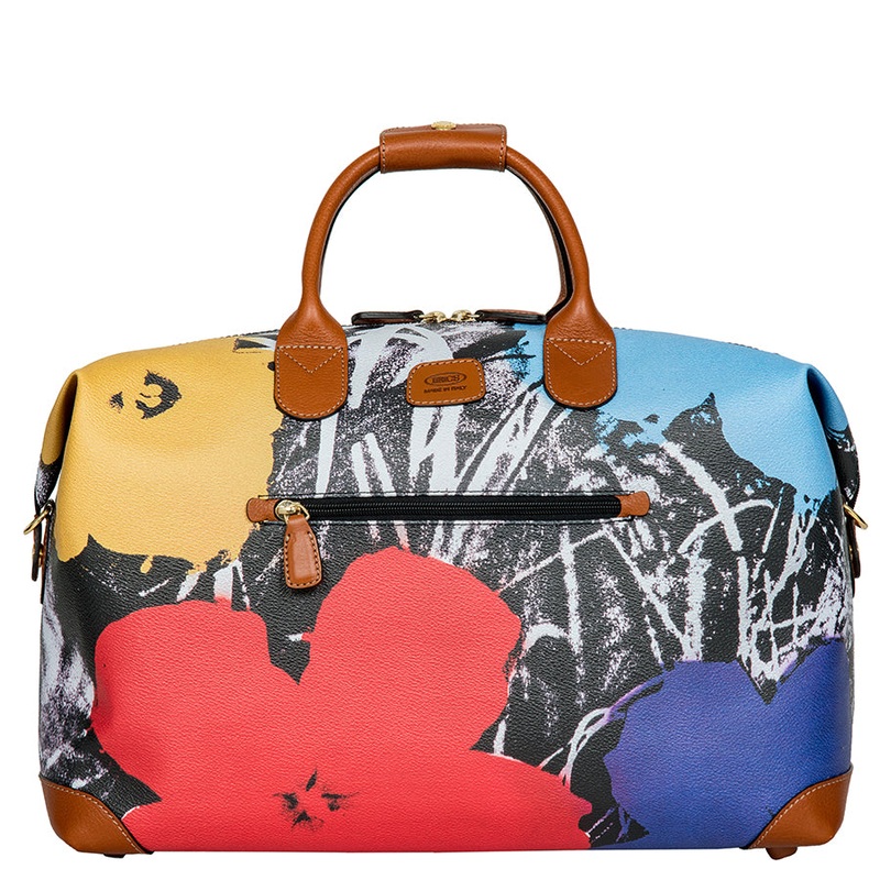 Andy Warhol Duffle Colored Flowers w/Black
