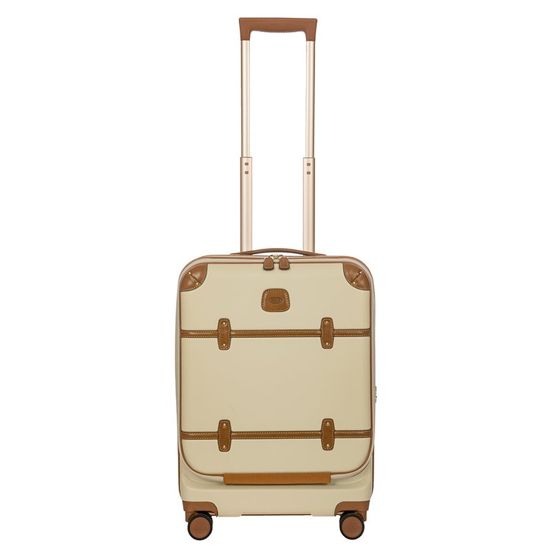 Bellagio Expandable Spinner 21″ with Pocket Carry On Cream