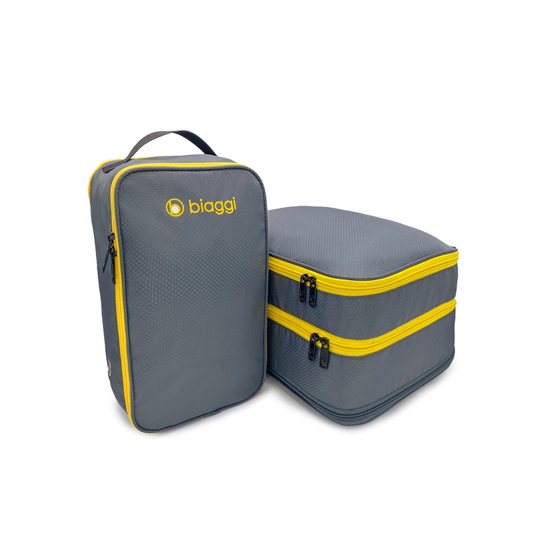 Double Deck Compression Cube + Shoe Cube Combo Grey