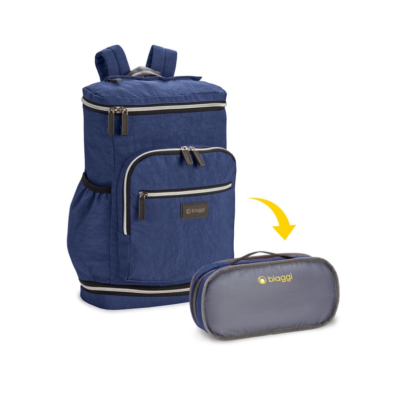 Zipsak Backpack on the Go Navy Blue