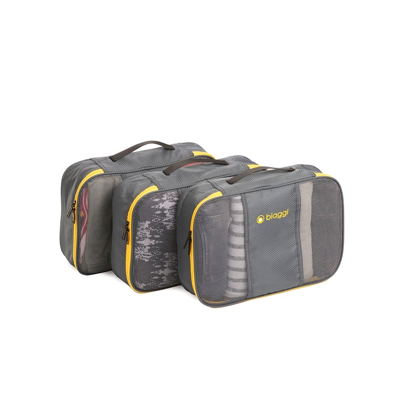 Zipcubes 3 Pack-Carry-On Size Grey