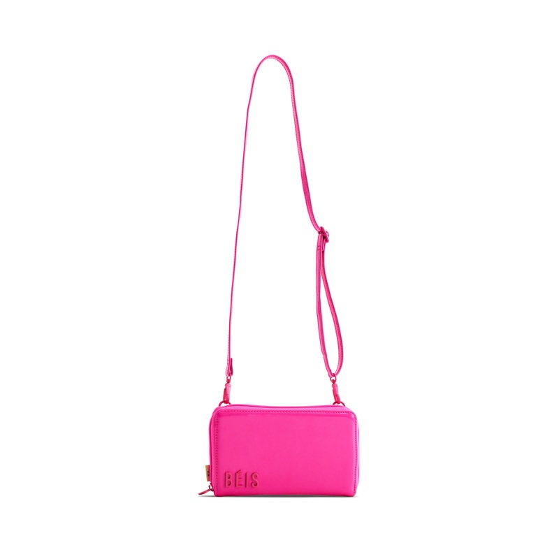 The Travel Wallet in Barbie Pink