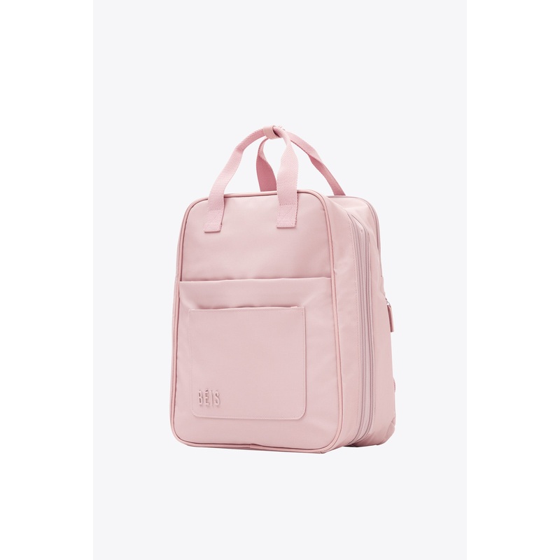 The Expandable Backpack in Atlas Pink