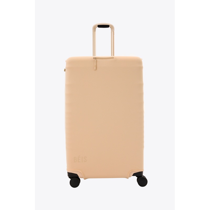 The Large Check-In Luggage Cover in Beige