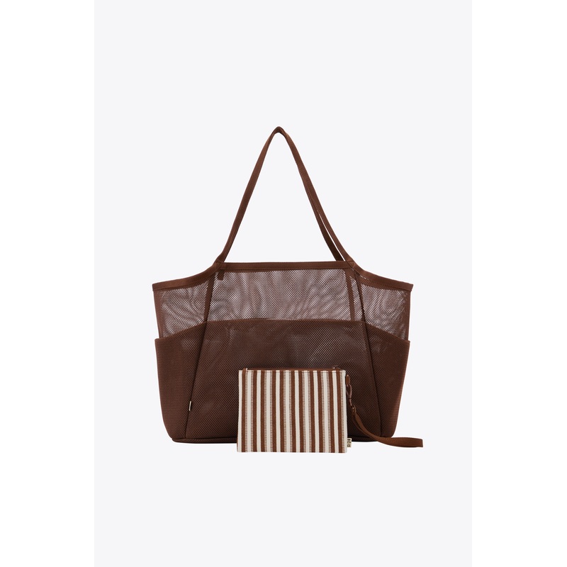Resale The Mesh Beach Tote in Maple