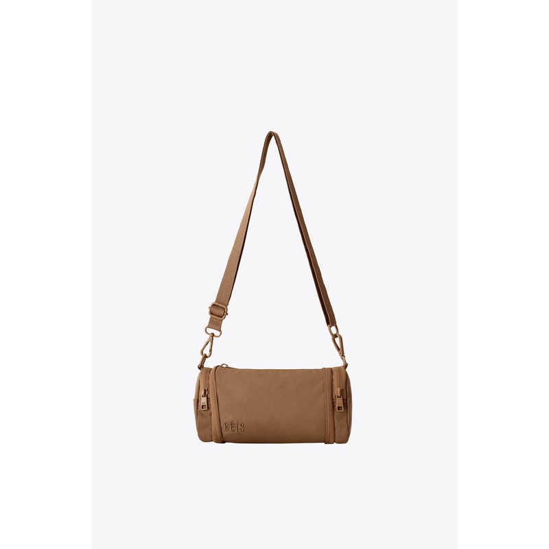 The Expandable Crossbody Charm in Camel