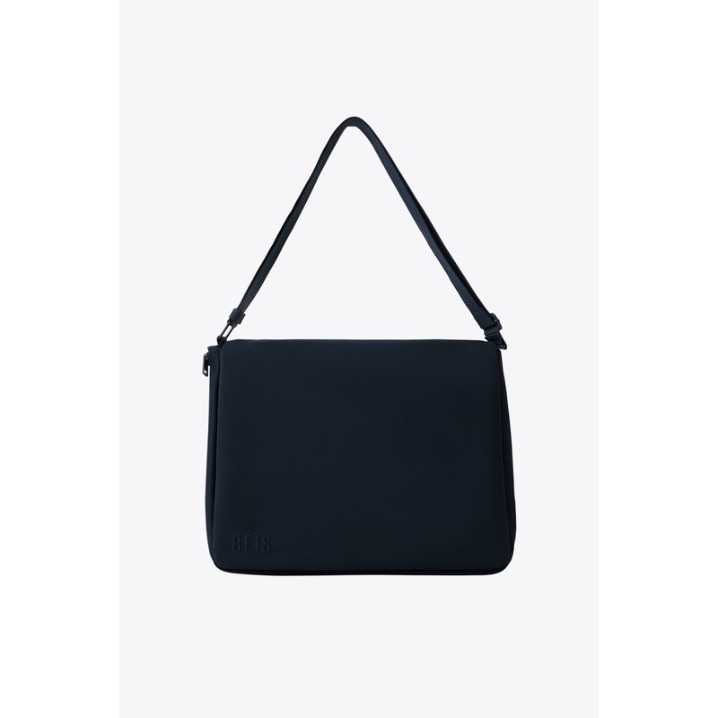 The Expandable Messenger Tote in Navy