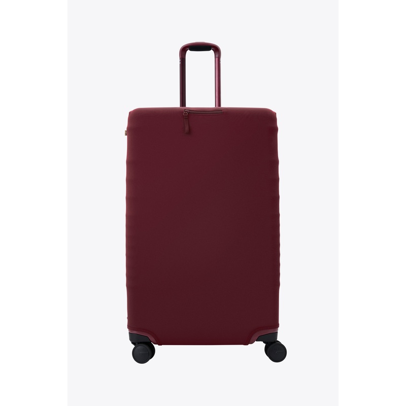 The Large Check-In Luggage Cover in Burgundy