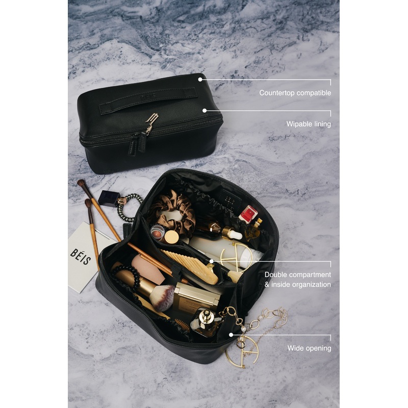 The Essential Toiletry Kit in Wicked Black