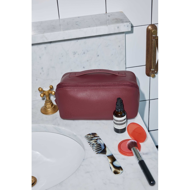 The Essential Toiletry Kit in Burgundy