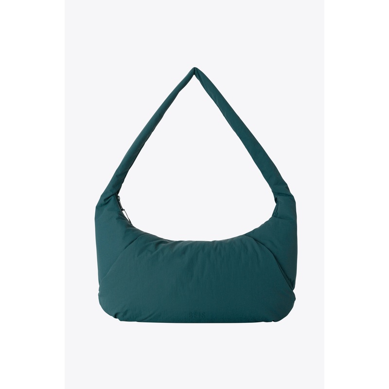 The Oversized Crescent Catchall in Deep Teal