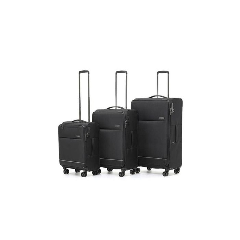 Tosca – SO-LITE AIR5055 set of 3 Suitcases – Black Black
