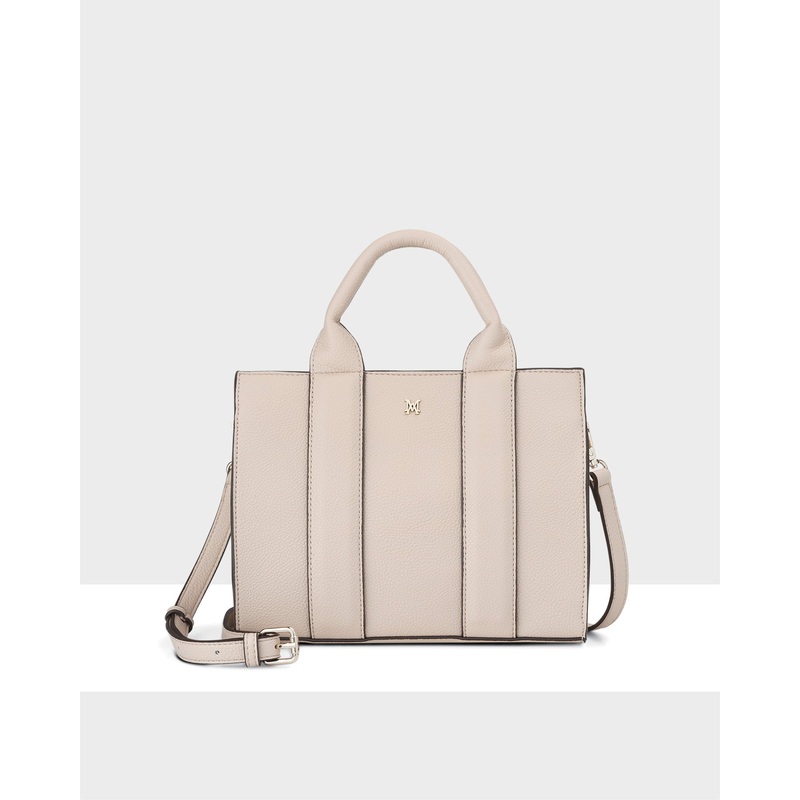 Nova Small Grab Tote With Crossbody Strap Nude